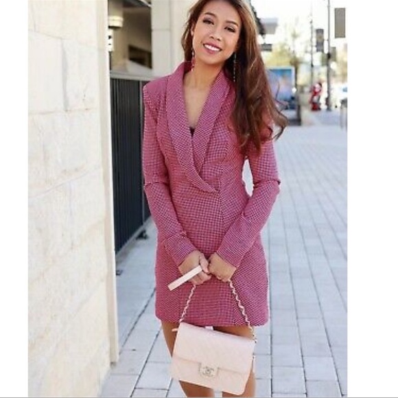Zara pink and black blazer dress - Picture 9 of 16